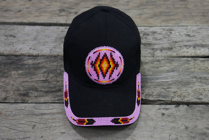 Native American Beaded cap Beaded Baseball cap Beaded Hat