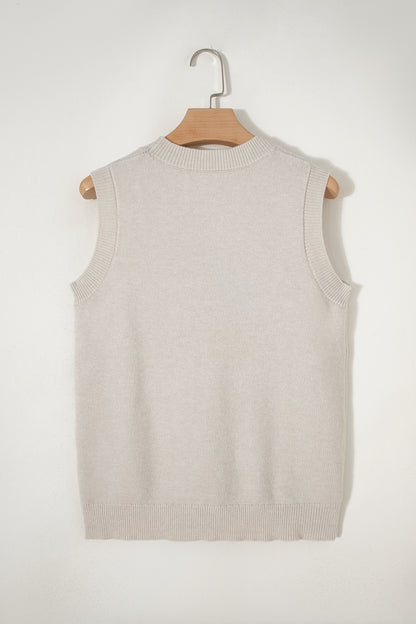 Parchment American Flag Sleeveless Sweater