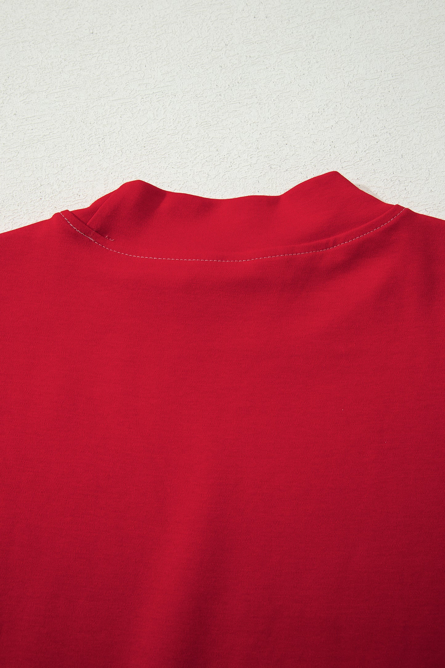 Racing Red Reversible Contrast-Stitched T-Shirt