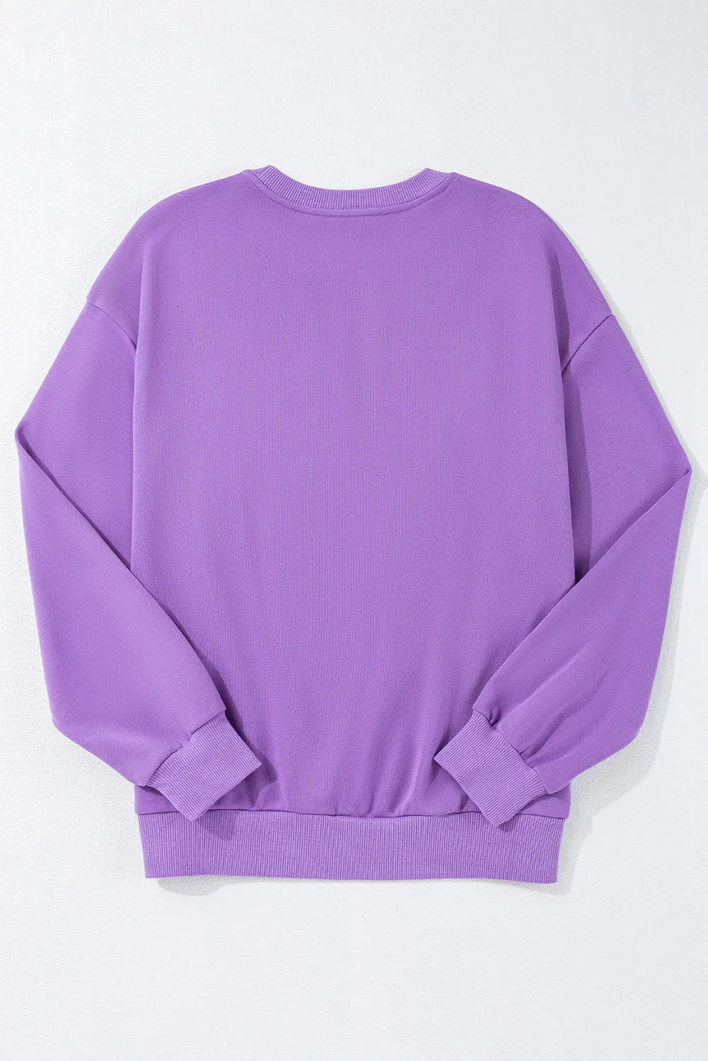 Tillandsia Purple GAME DAY Rugby Chenille Embroidered Pullover Sweatshirt - Chic Meadow Boutique 