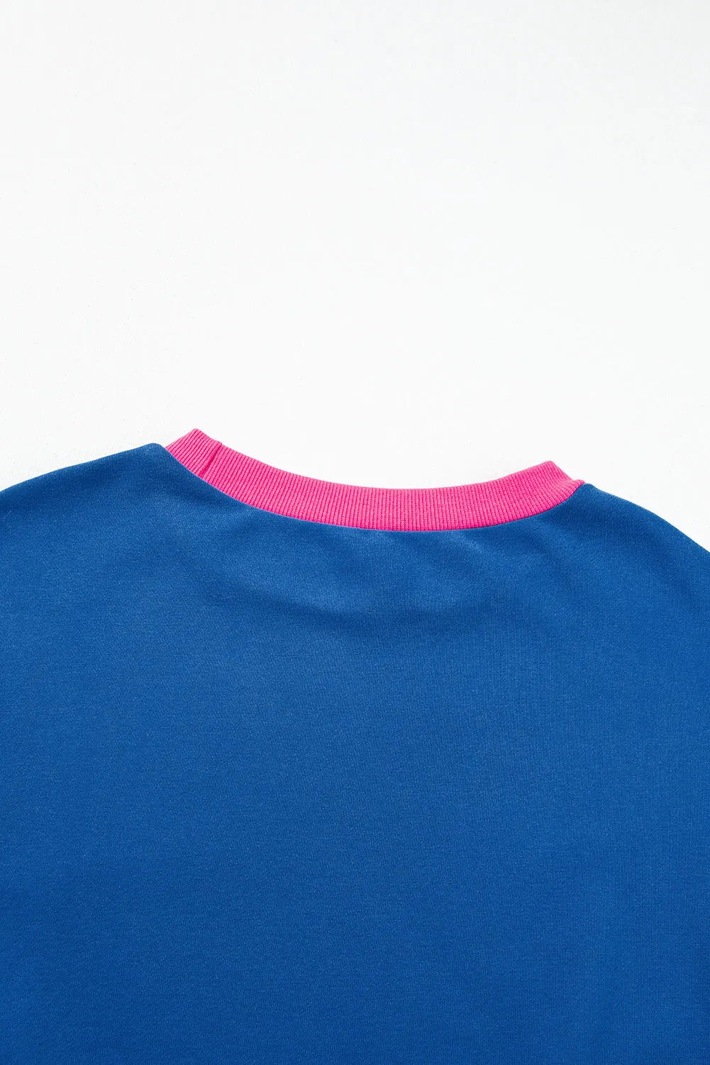 Blue Colorblock Bubble Sleeve Sweatshirt - Chic Meadow Boutique 