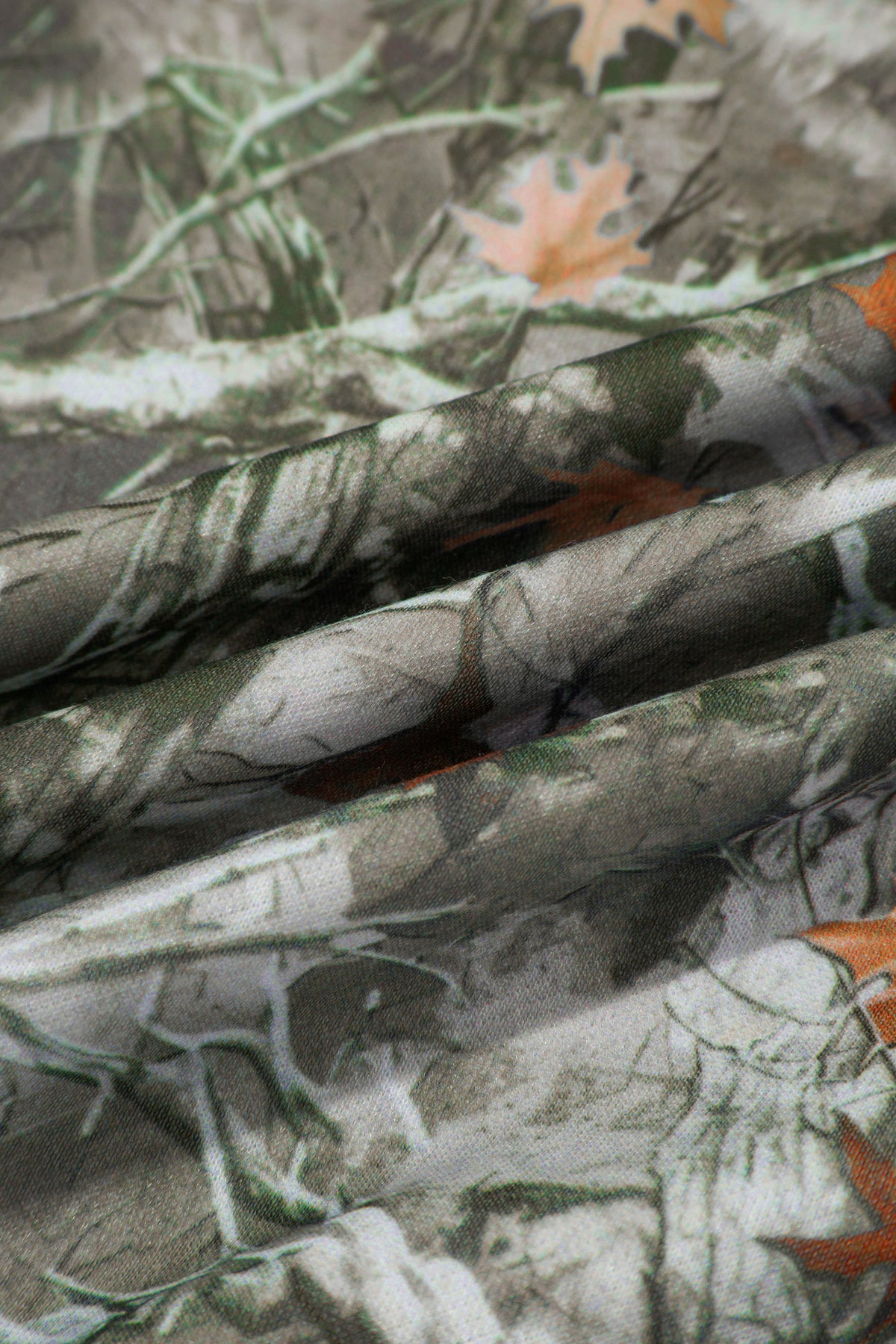 Green Western Camo Print Baggy Pullover Sweatshirt