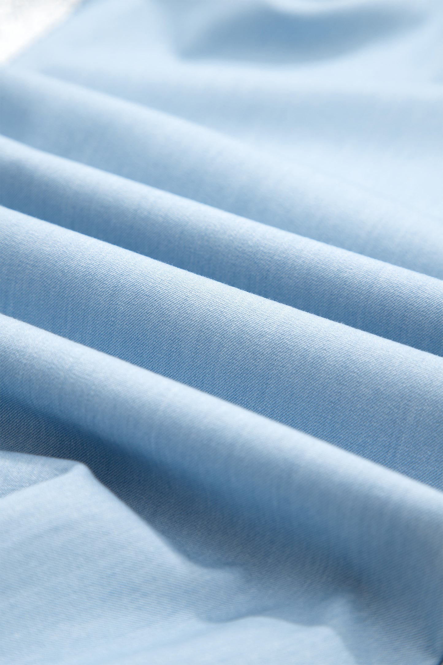 Beau Blue Lace Accent Floral Patched Pocket Pleated Wide Leg Slouchy Pants