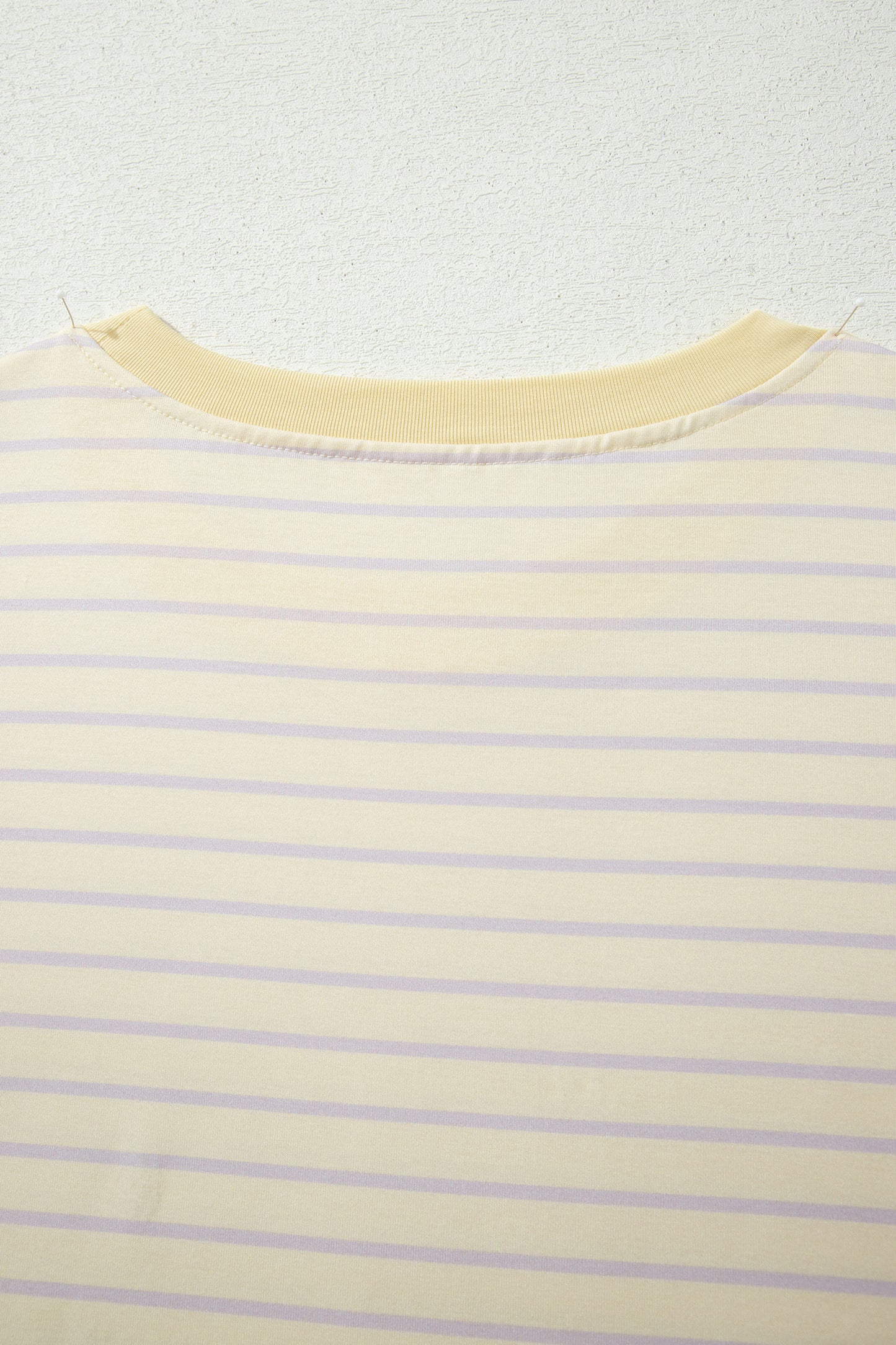 Yellow Stripe Relaxed Tee Drawstring Shorts 2pcs Outfit