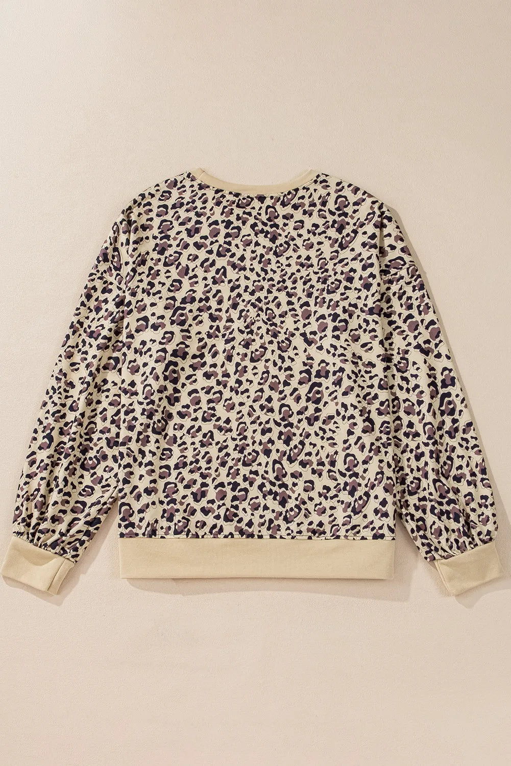 Parchment Leopard Print Crew Neck Sweatshirt - Chic Meadow Boutique 