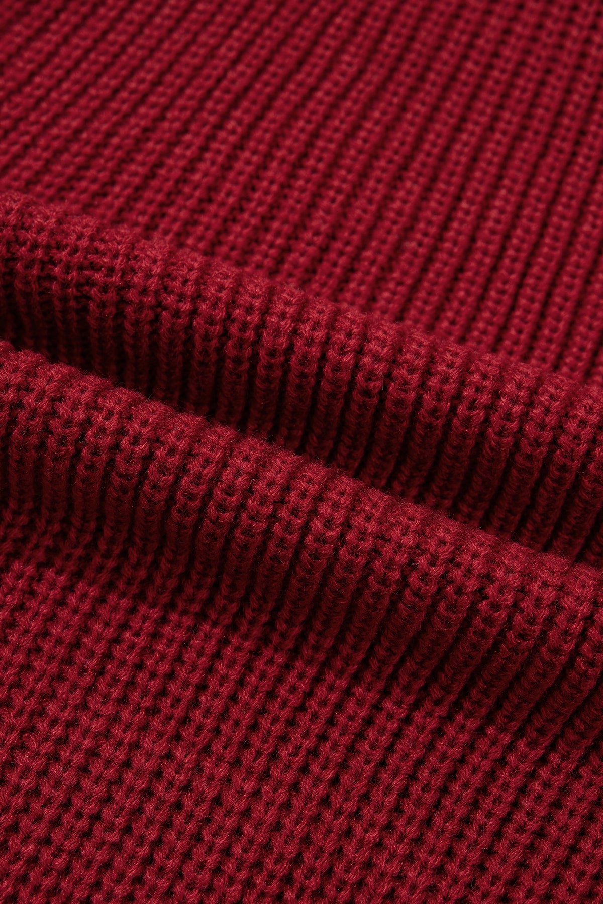 Red Dahlia Solid Color Knit Oversized Button Front Sweater Cardigan