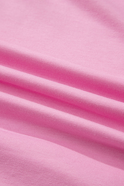 Pink Paisley Broderie Anglaise Valentine Heart Pattern Long Sleeve Patchwork Top