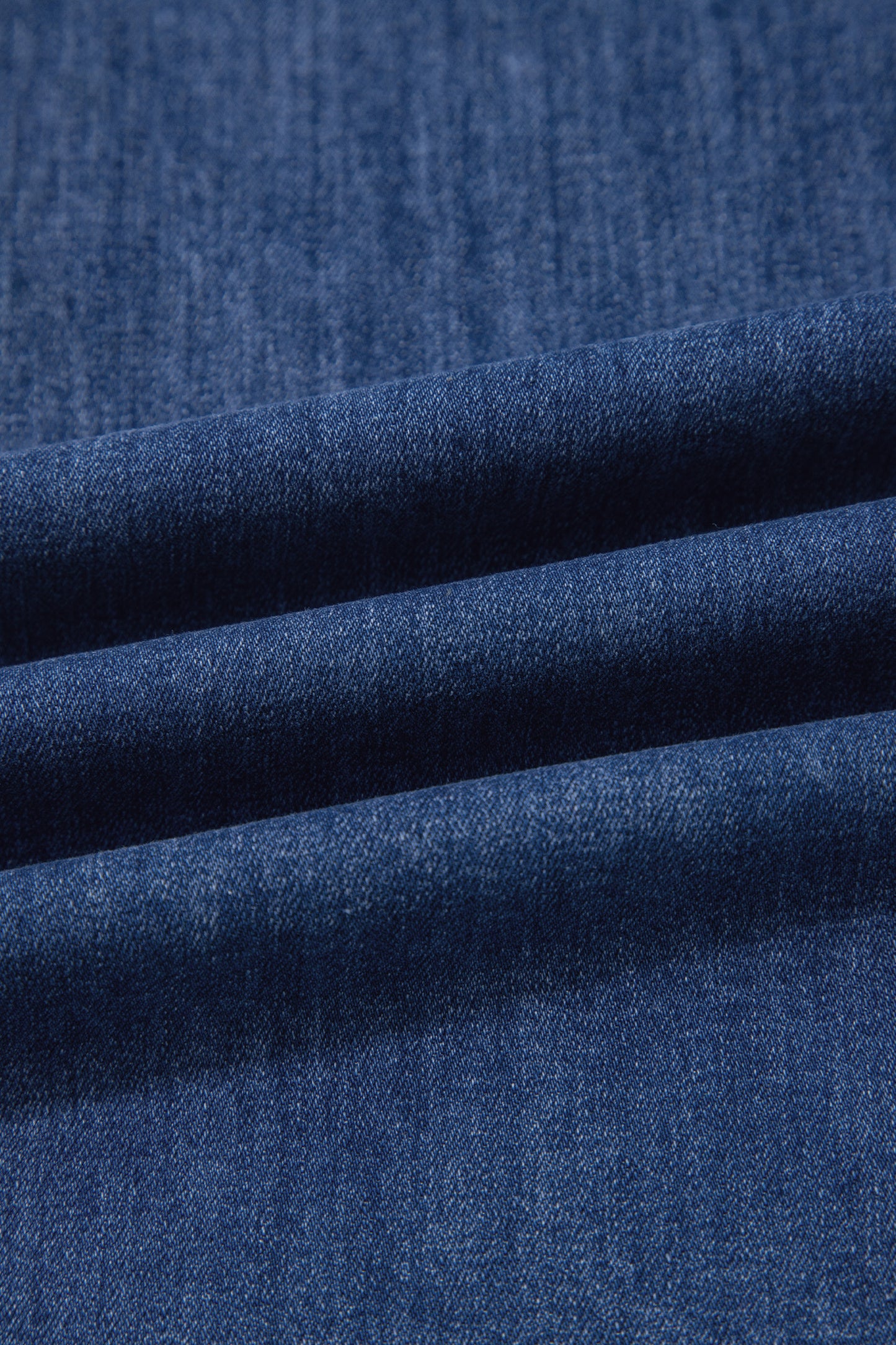 Ashleigh Blue Golden Button Detail Rolled Edge Flare Leg Jeans