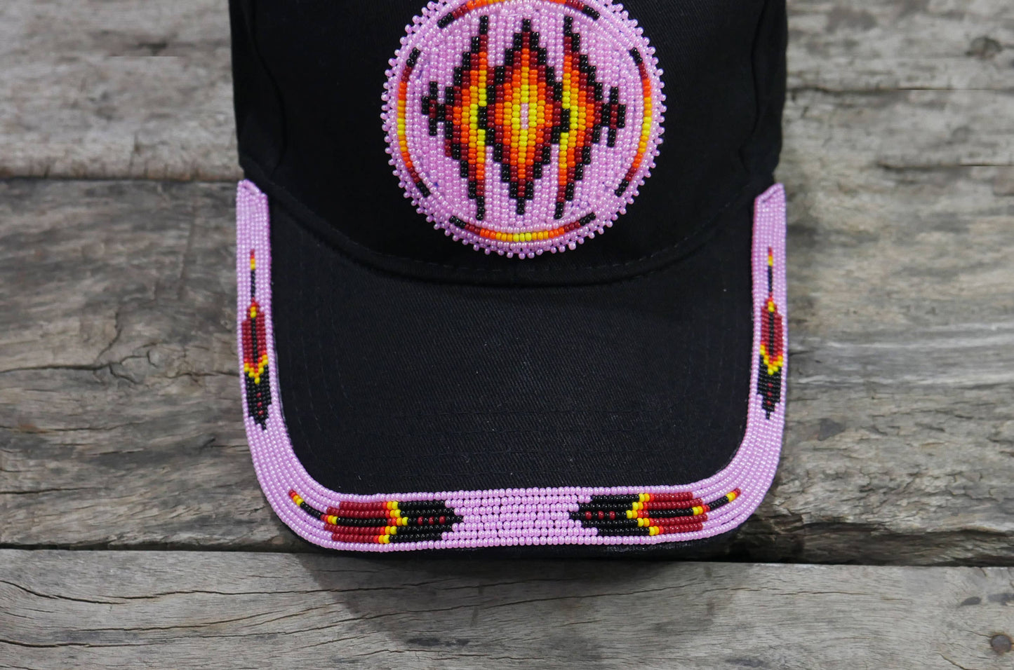Native American Beaded cap Beaded Baseball cap Beaded Hat