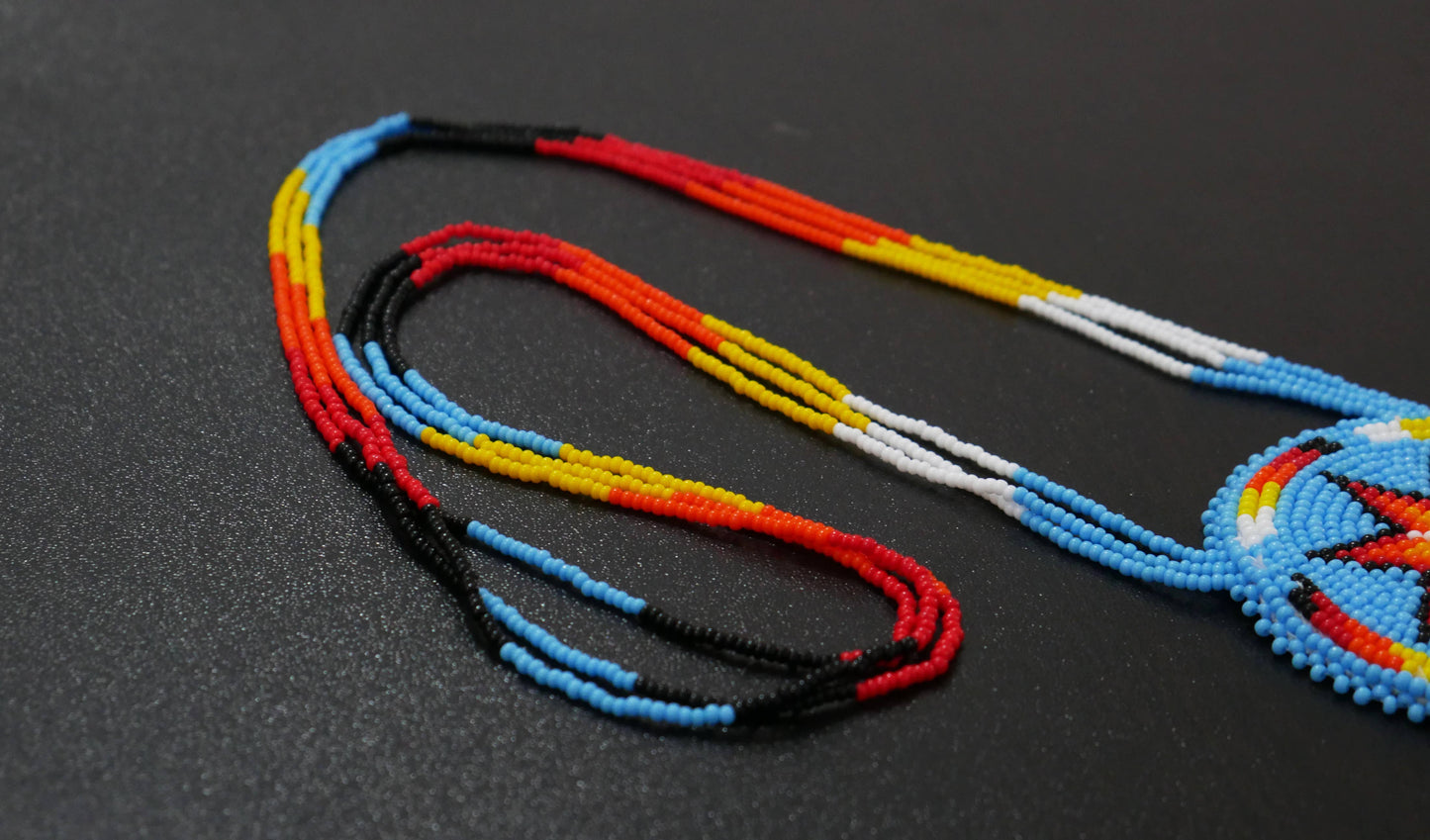 Native American Style Beaded Morning Star medallions