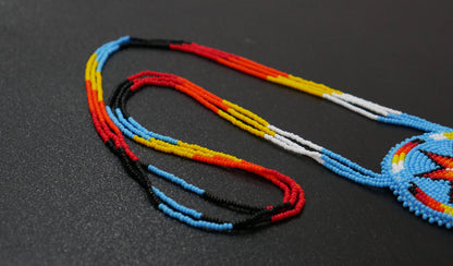 Native American Style Beaded Morning Star medallions