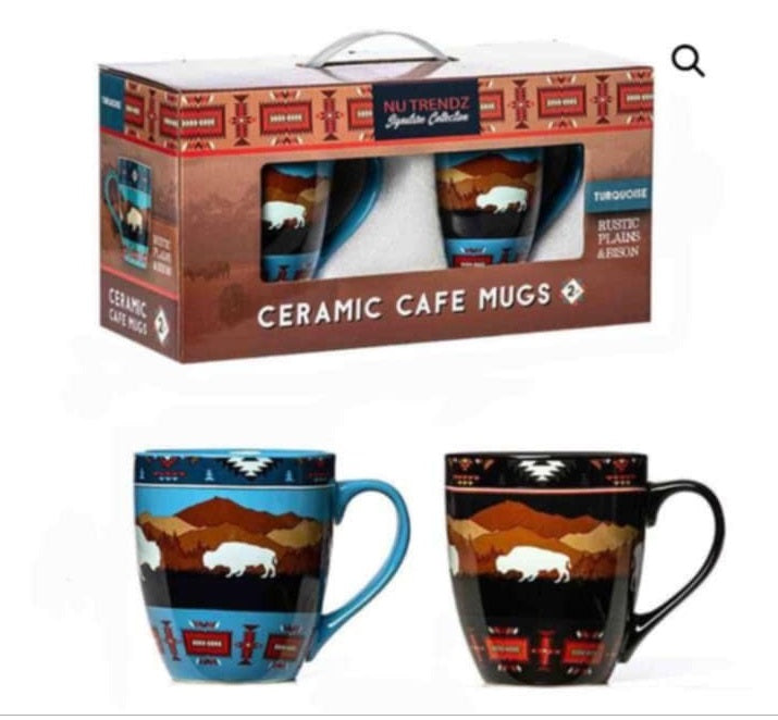 Rustic Bison Gift Set - Ceramic Mug