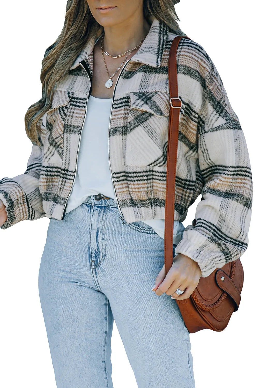 Vintage London Plaid Cropped Jacket - Chic Meadow Boutique 