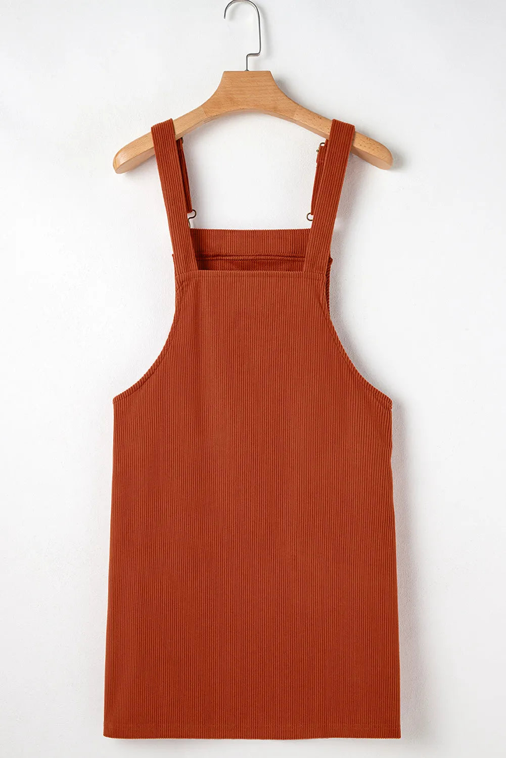 Cinnamon Solid Front Pockets Sleeveless Corduroy Overall Dress - Chic Meadow Boutique 