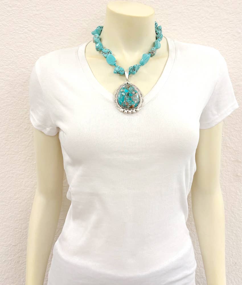 739767, Turquoise/Gemstone Necklace