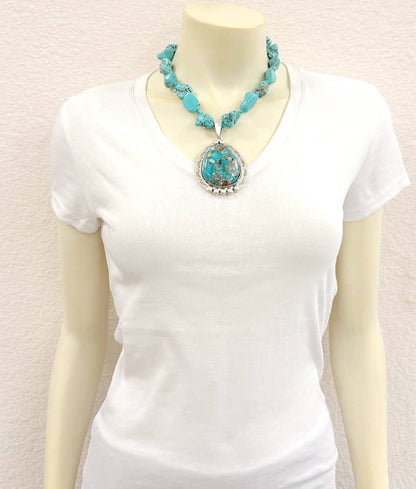 739767, Turquoise/Gemstone Necklace