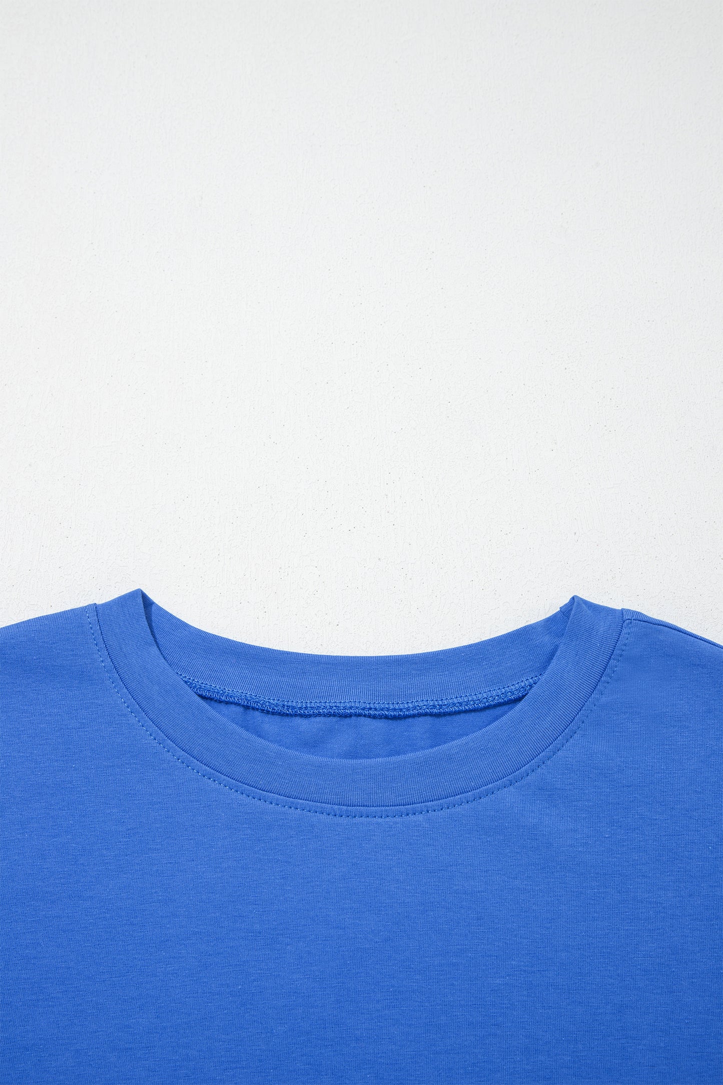 Dark Blue Varsity Striped Short Sleeve Crew Neck T Shirt