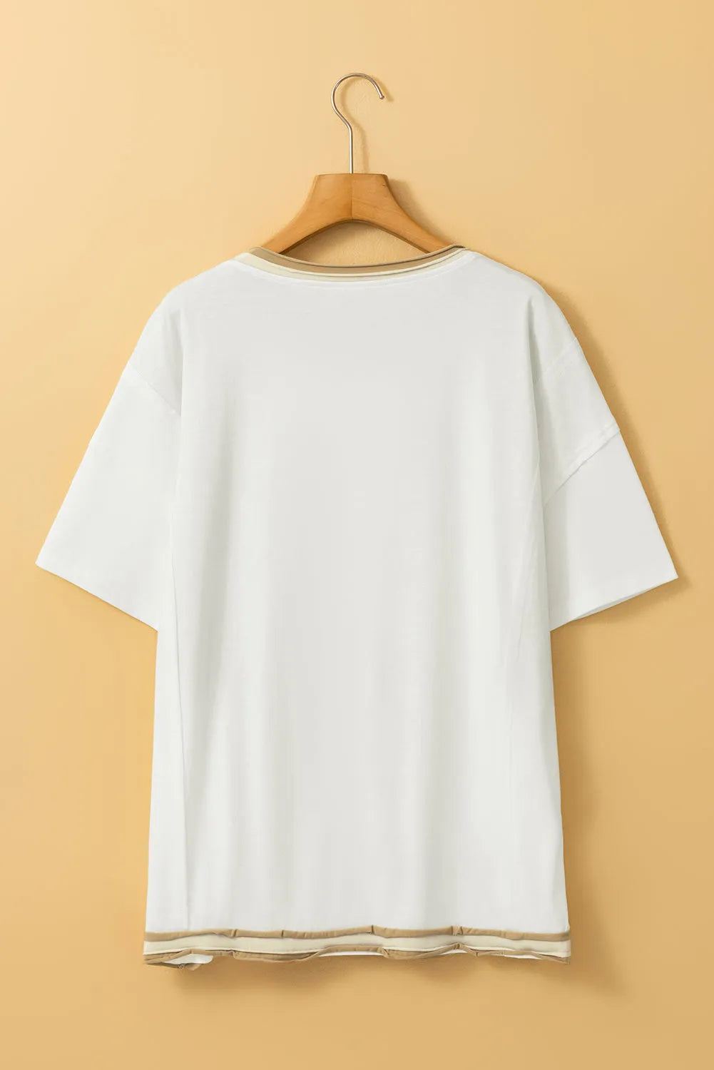 White Shooting Star Patched Oversized T Shirt - Chic Meadow Boutique 