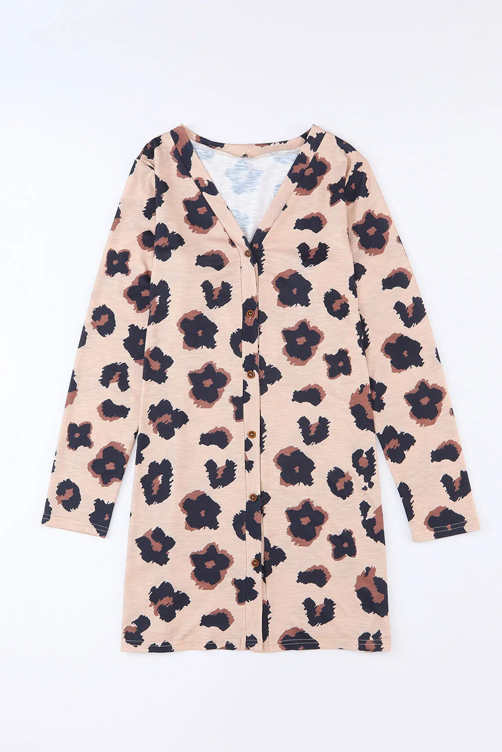 Leopard Printed Open Front Cardigan - Chic Meadow Boutique 