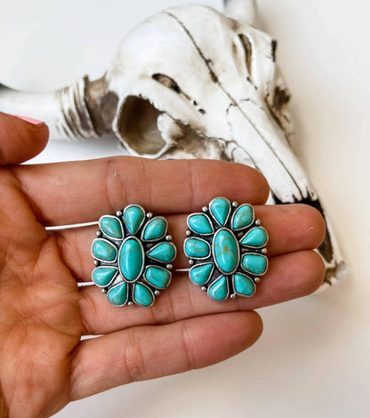 Jewelry Conch Stone Studs Earrings Western Earring