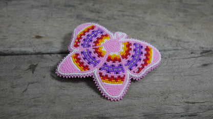 Beaded Butterfly Hair Clips Beaded Barrette, Tribal Barrette