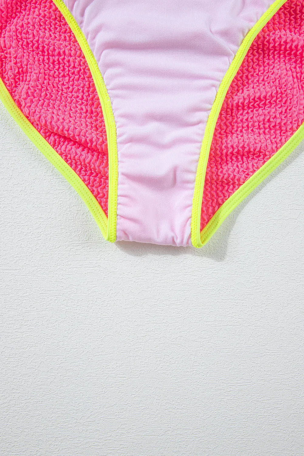 Bonbon Color Block High Waisted Sexy Bikini Set - Chic Meadow Boutique 