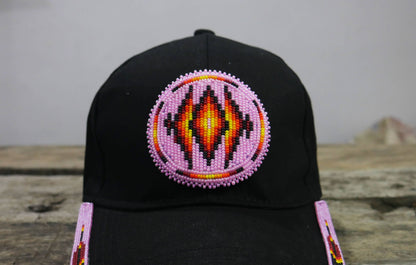 Native American Beaded cap Beaded Baseball cap Beaded Hat