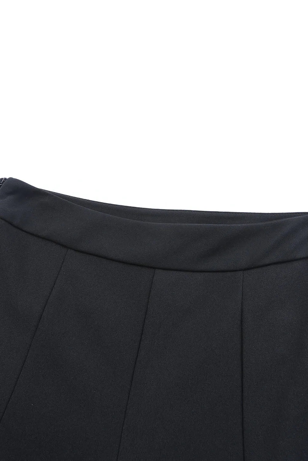 Black Split Hem High Waist Pants - Chic Meadow Boutique 