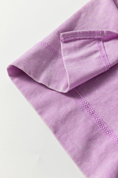 Wisteria Mineral Wash Pocketed T-shirt Long Dress