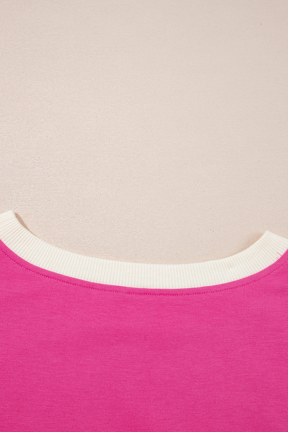 Rose Red Colorblock Edge Drop Shoulder T Shirt and Skort 2Pcs Set