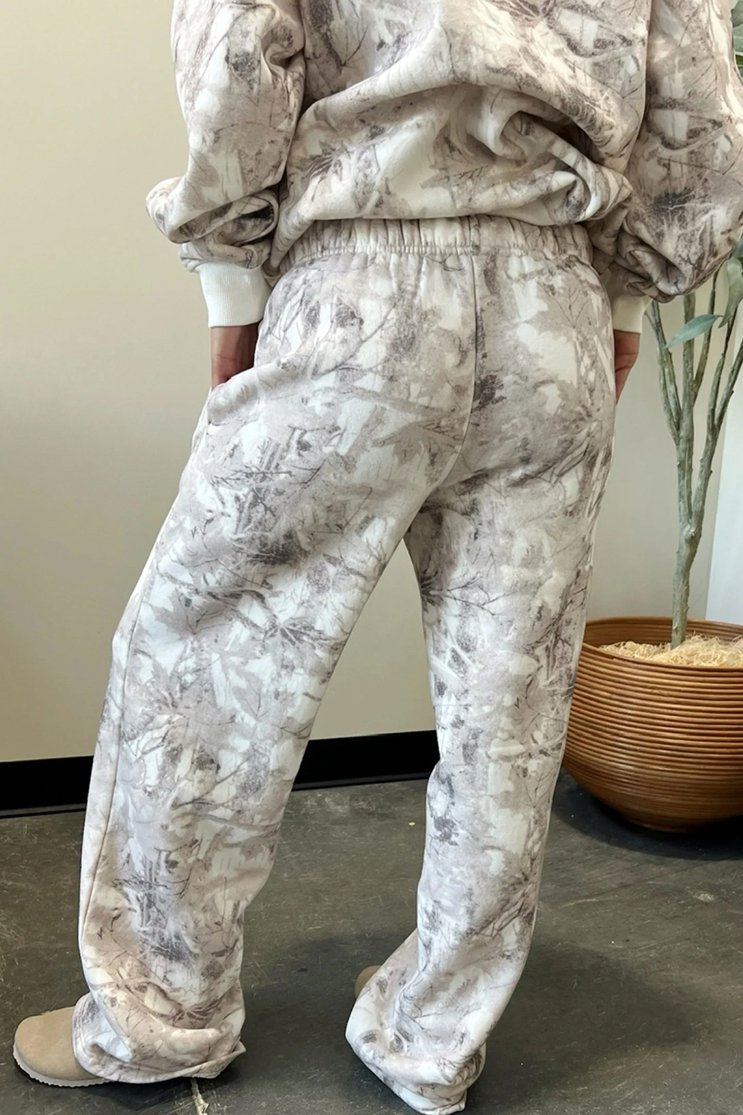 Light Grey Light Woodland Camo Classic Hoodie and Sweatpants Set
