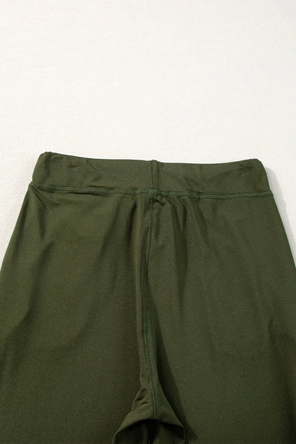 Moss Green Drawstring Waist Pocketed Joggers - Chic Meadow Boutique 