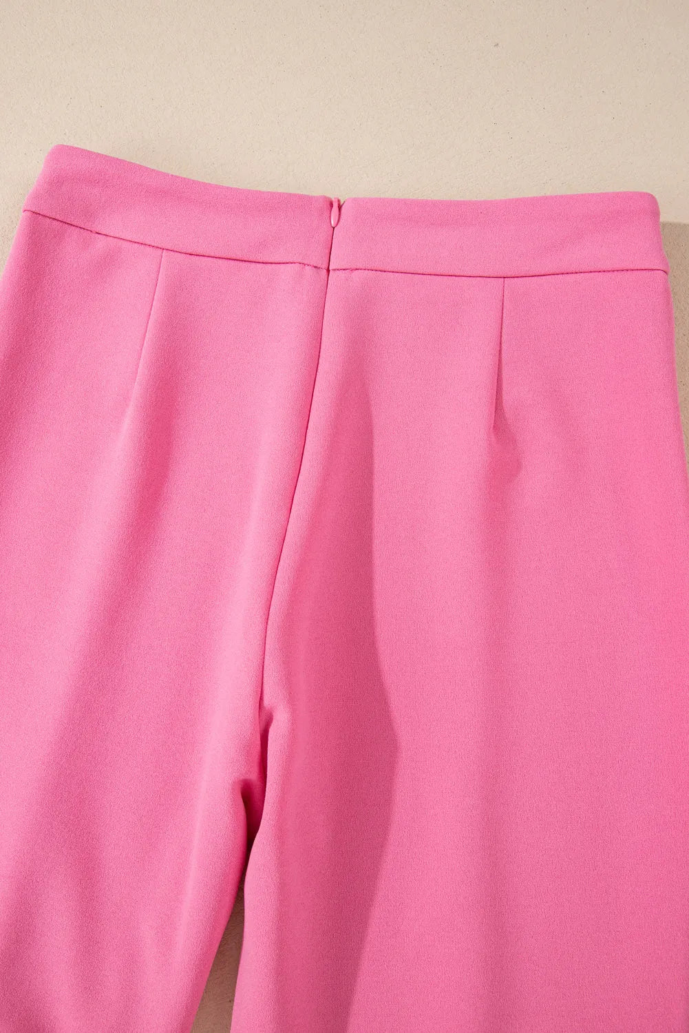 Sachet Pink High Waist Central Seam Flared Pants - Chic Meadow Boutique 