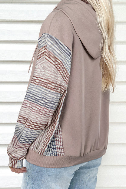 DUNE Colorblock Patchwork Baggy Hoodie