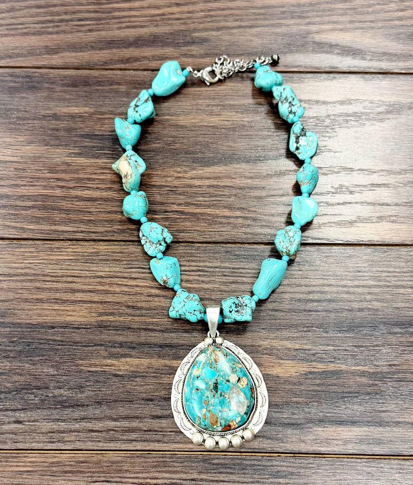739767, Turquoise/Gemstone Necklace
