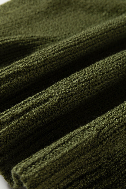 Four Leaf Clover Oversize Drop Shoulder Slouchy Sweater Dress