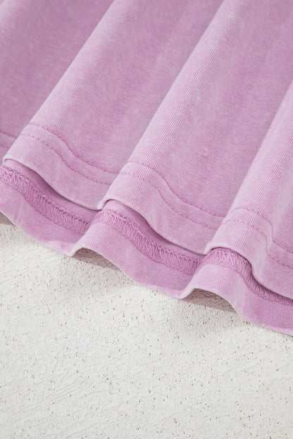 Phalaenopsis Mineral Wash Tank Mini Dress with Pockets