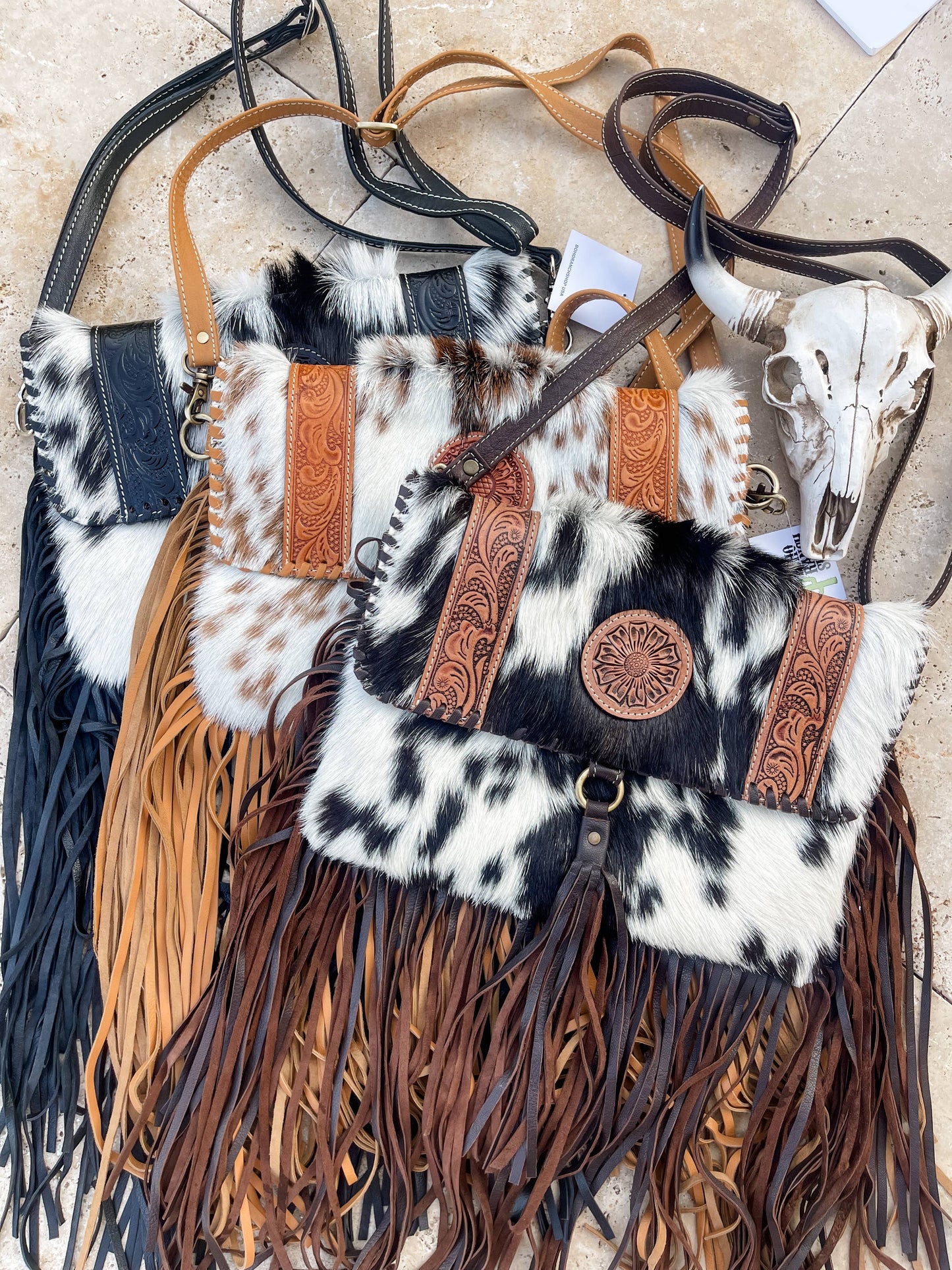 THE REGINA CROSSBODY cowhide purse bag