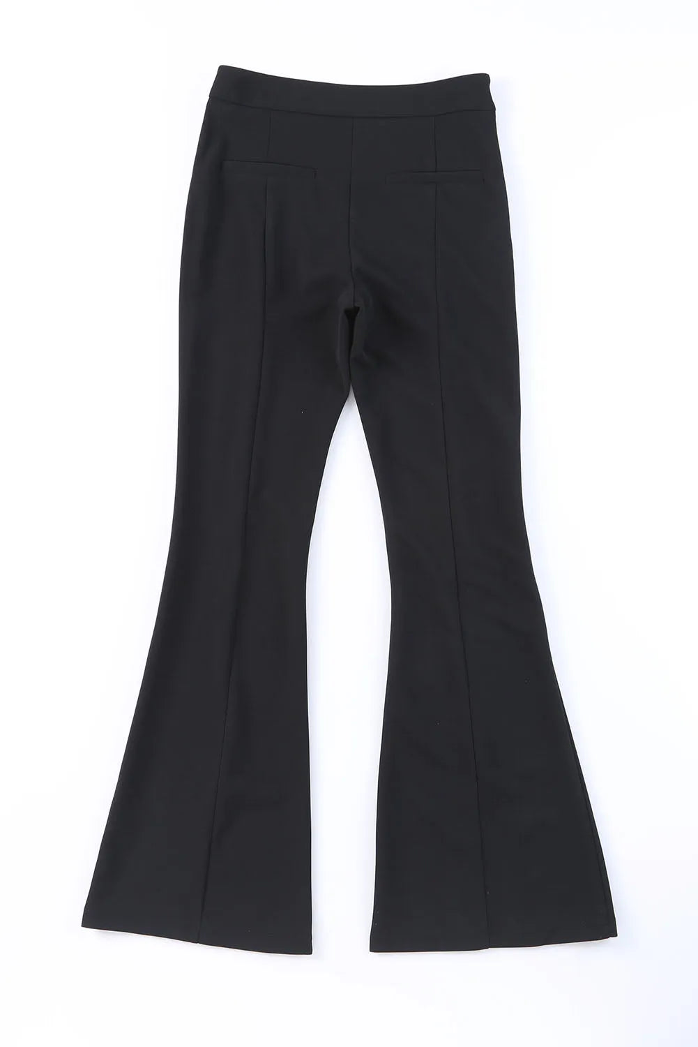 Black Split Hem High Waist Pants - Chic Meadow Boutique 