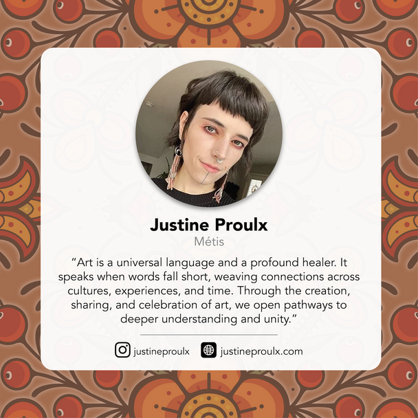 Eco Scarf - Prairie Beadwork