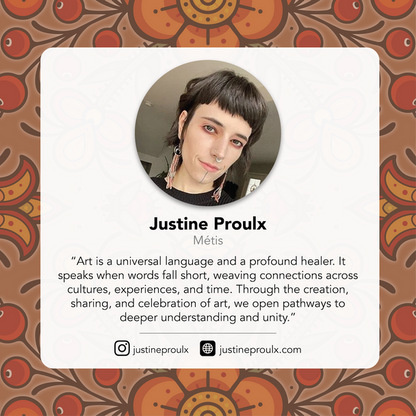 Eco Scarf - Prairie Beadwork