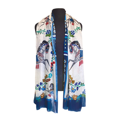 Signature Scarf - Horse (Gidagiza Mishtadim)