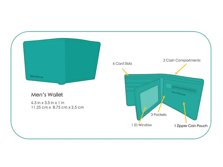 Men's Eagle Wolf Wallet