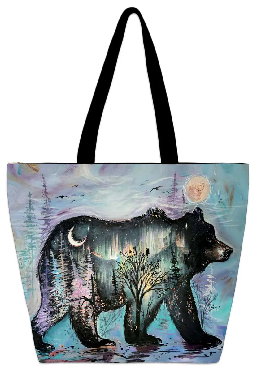 Midnight Bear Tote Bag by Carla Joseph - Chic Meadow Boutique 