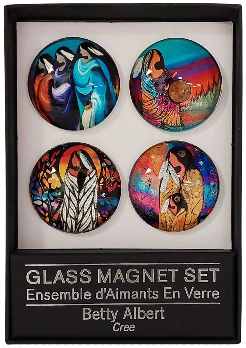 Glass Magnet Set by Betty Albert - Chic Meadow Boutique 