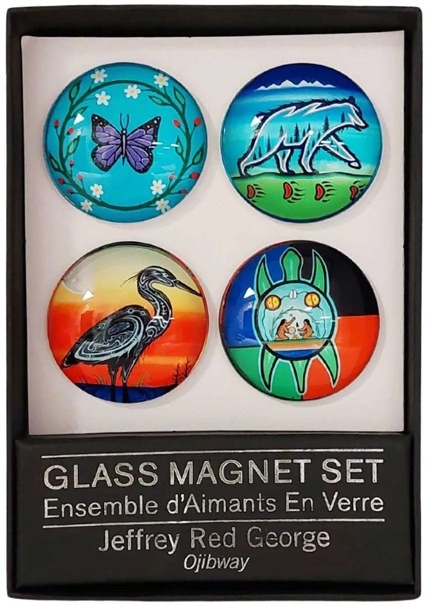 Glass Magnet Set by Jeffrey Red George - Chic Meadow Boutique 