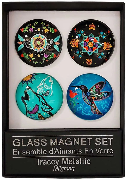 Glass Magnet Set by Tracey Metallic - Chic Meadow Boutique 