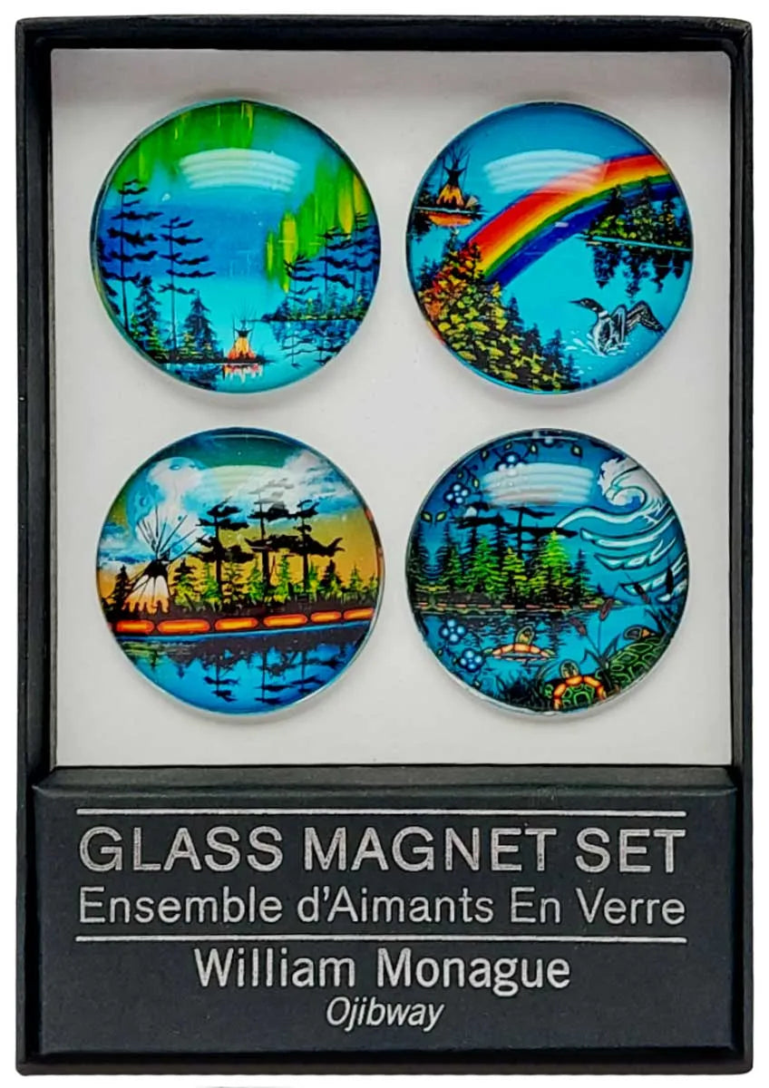 Glass Magnet Set by William Monague - Chic Meadow Boutique 