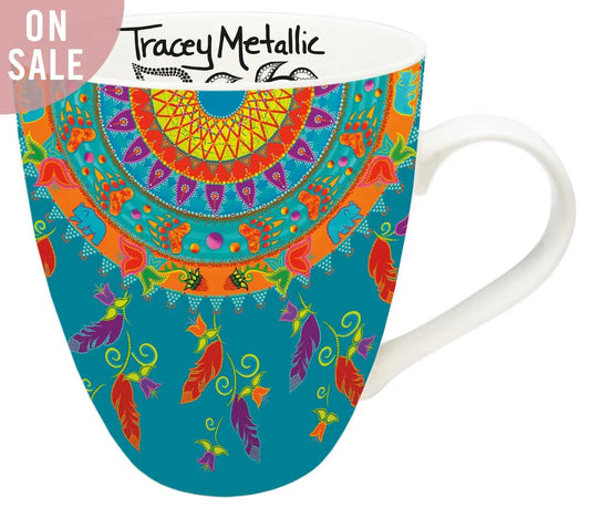 High Spirits Artistry 18 oz. Mug by Artist - Metallic, Tracey - Chic Meadow Boutique 