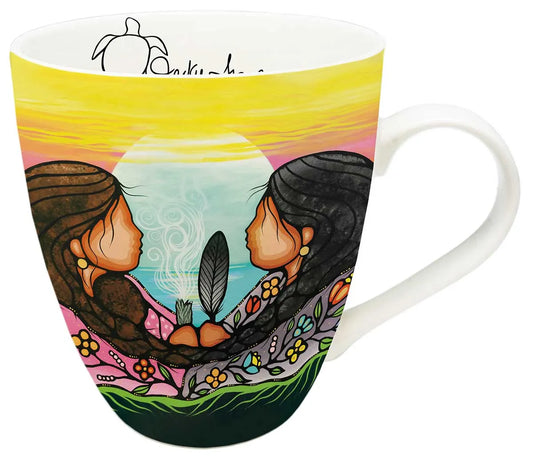 Sharing Knowledge Artistry 18 oz. Mug by Artist - Traverse, Jackie - Chic Meadow Boutique 